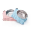 New pet single bowl, stainless steel bowl, snail-shaped dog bowl, cat bowl, anti-knock, anti-slip and biting pet bowl Application Scenario